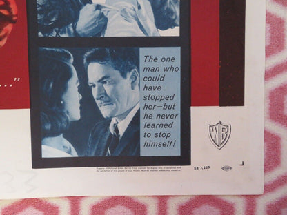 TOO MUCH TOO SOON FOLDED US ONE SHEET POSTER DOROTHY MALONE ERROL FLYNN 1958