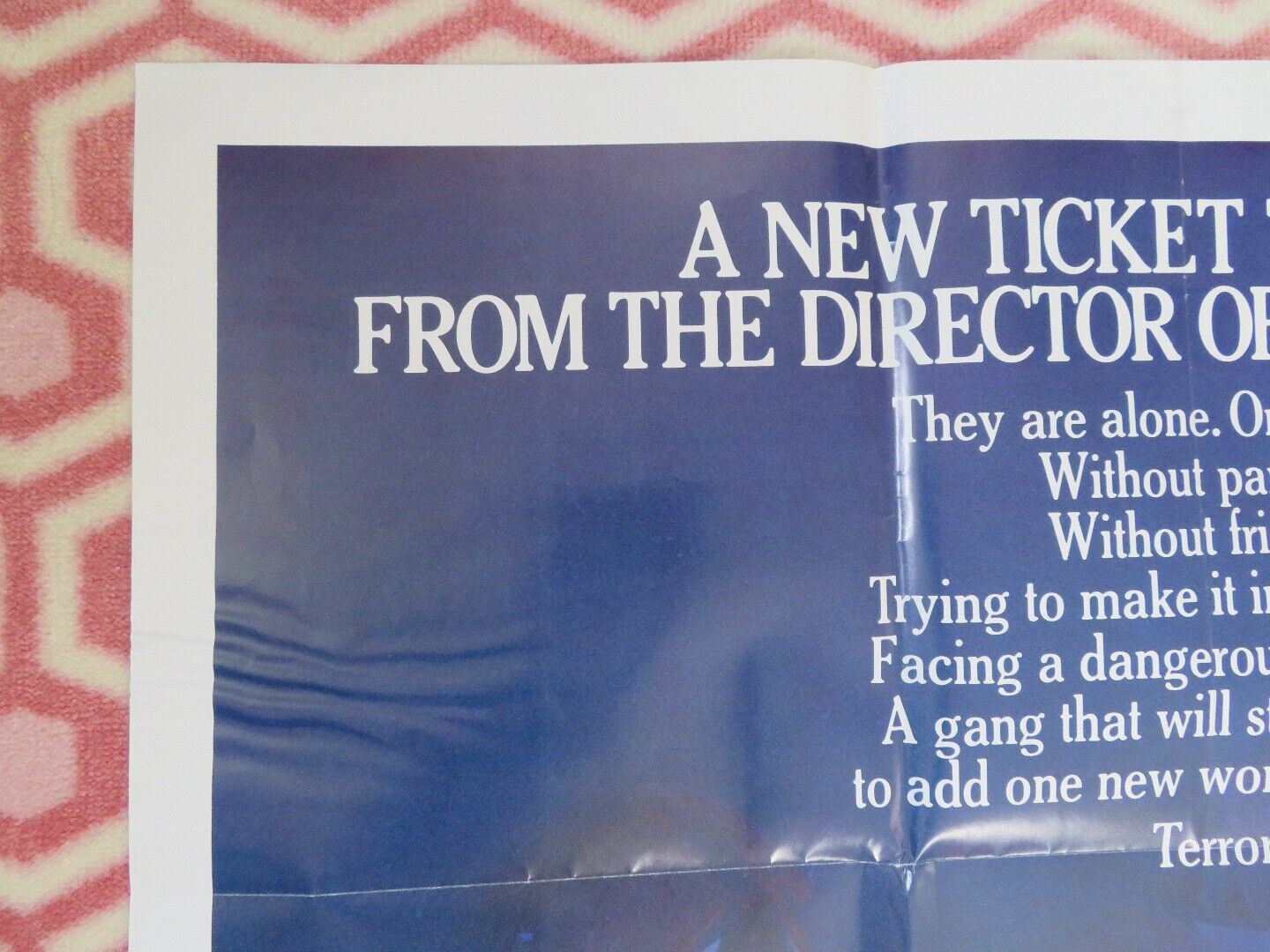 THE NEW KIDS  FOLDED US ONE SHEET POSTER SEAN S.CUNNINGHAM 1984