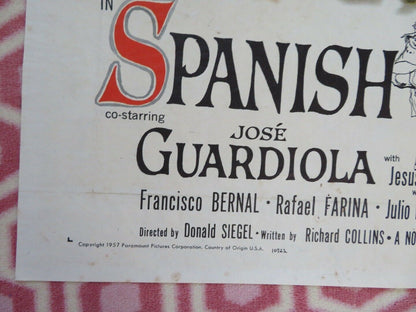 SPANISH AFFAIR FOLDED US ONE SHEET POSTER RICHARD KILEY CARMEN SEVILLA  1957