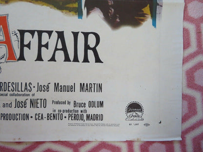 SPANISH AFFAIR FOLDED US ONE SHEET POSTER RICHARD KILEY CARMEN SEVILLA  1957