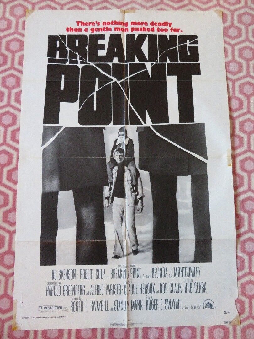 BREAKING POINT FOLDED US ONE SHEET POSTER BO SVENSON ROBERT CULP 1976