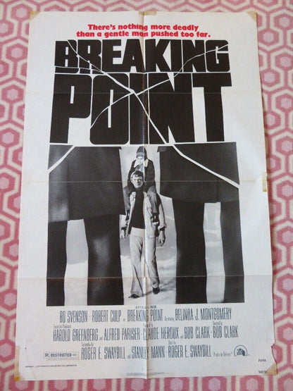 BREAKING POINT FOLDED US ONE SHEET POSTER BO SVENSON ROBERT CULP 1976