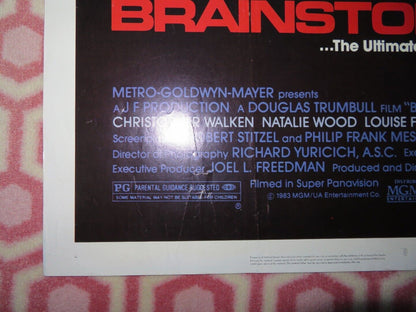 BRAINSTORM FOLDED US ONE SHEET POSTER CHRISTOPHER WALKEN NATALIE WOOD 1983