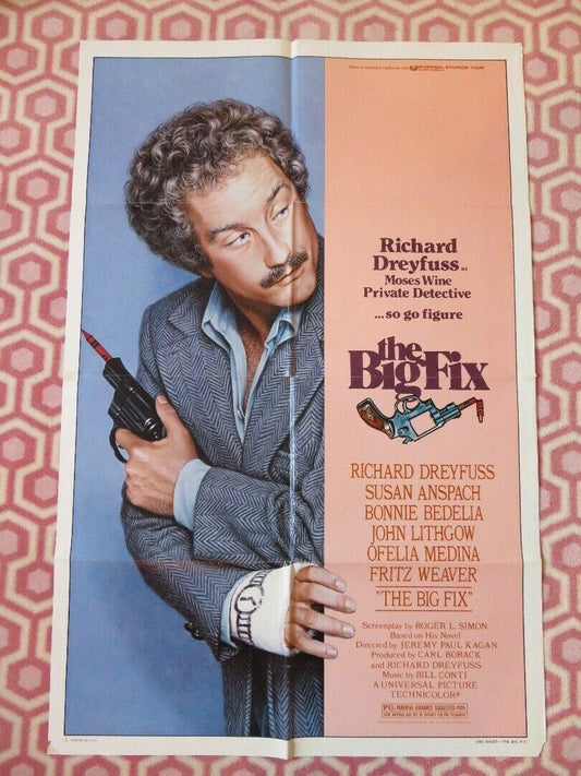 THE BIG FIX  FOLDED US ONE SHEET POSTER RICHARD DREYFUSS SUSAN ANSPACH 1978