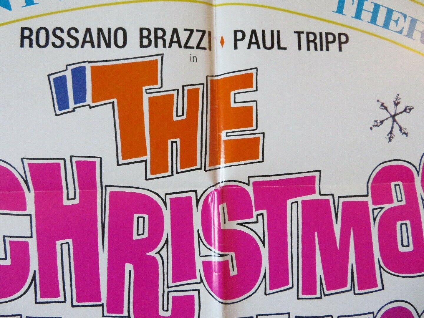 THE CHRISTMAS THAT ALMOST WASN'T  FOLDED US ONE SHEET POSTER R BRAZZI 1966