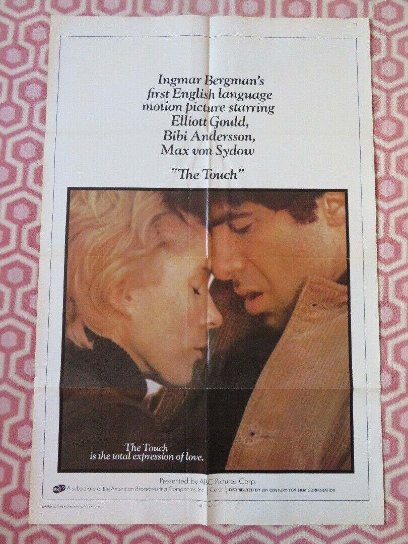 THE TOUCH FOLDED US ONE SHEET POSTER ELLIOTT GOULD BIBI ANDERSSON 1971