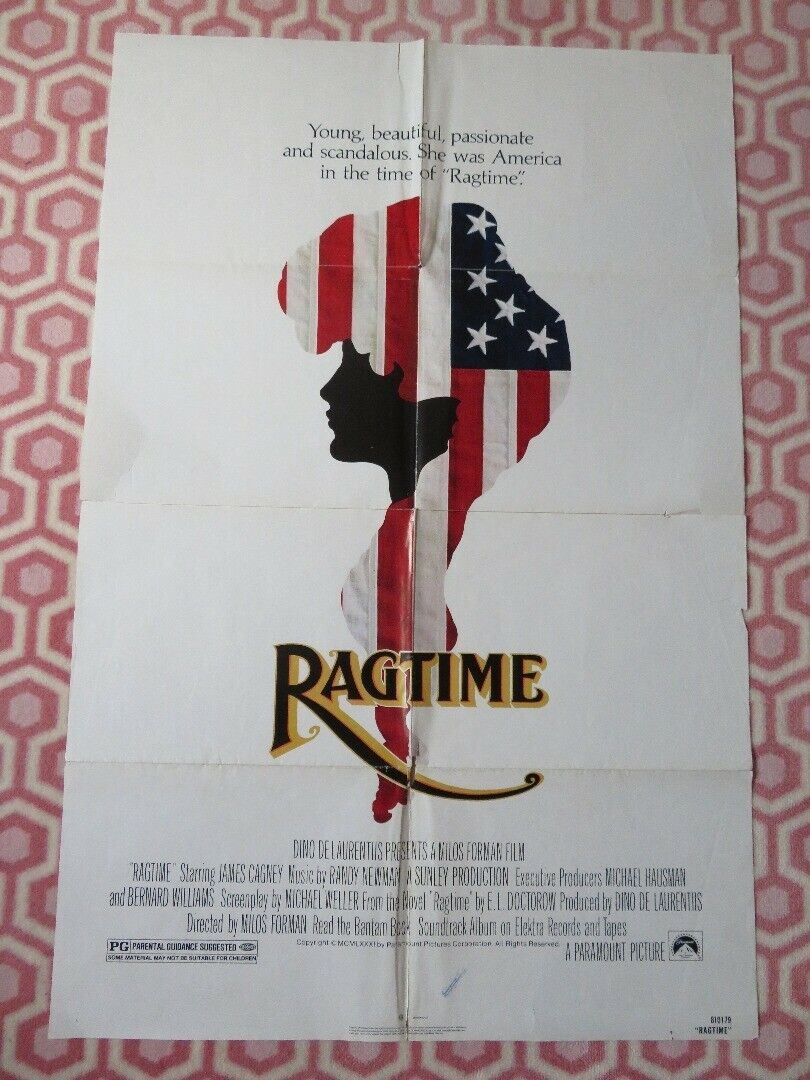 RAGTIME  FOLDED US ONE SHEET POSTER JAMES CAGNEY 1981