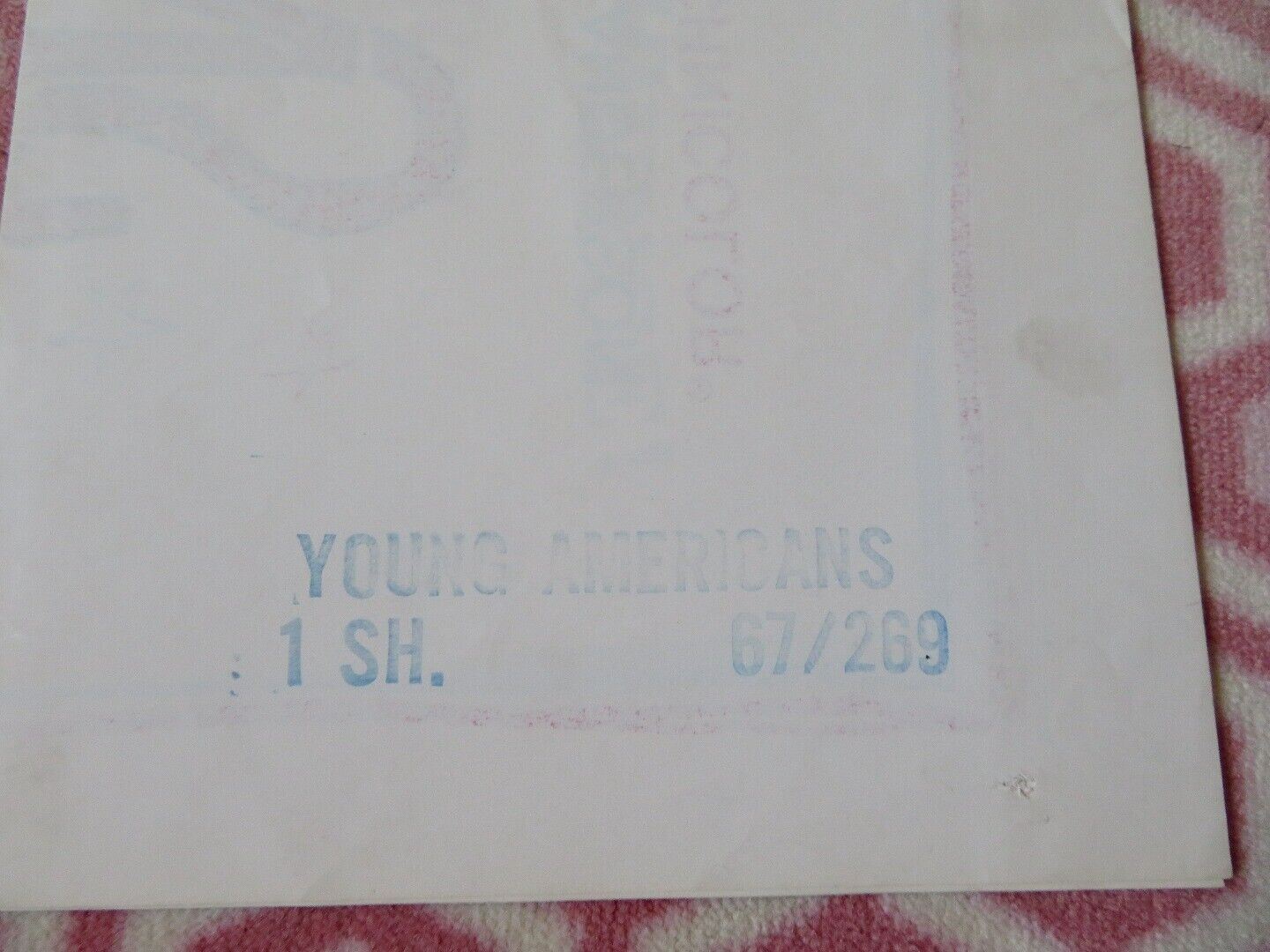 YOUNG AMERICANS FOLDED US ONE SHEET POSTER MILTON ANDERSON 1967