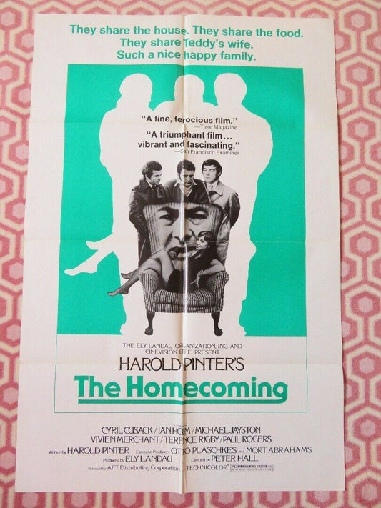 THE HOMECOMING FOLDED US ONE SHEET POSTER CYRIL CUSACK IAN HOLM 1973