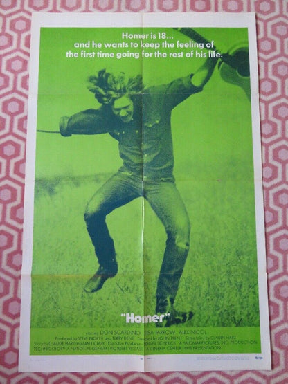 HOMER  FOLDED US ONE SHEET POSTER DON SCARDINO TISA FARROW 1970