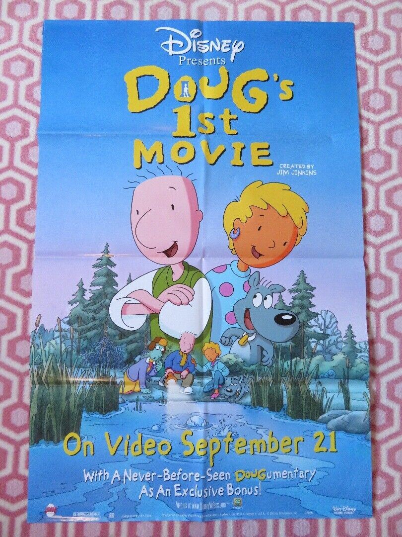 DOUG'S 1ST MOVIE  VIDEO ONE SHEET POSTER FOLDED (40"X26") DISNEY 1999