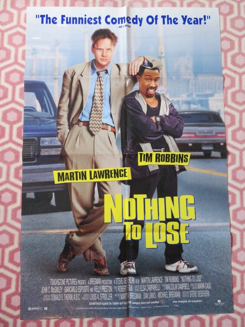 NOTHING TO LOSE  VIDEO VHS POSTER ONE SHEET FOLDED MARTIN LAWERENCE 1997