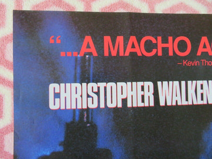 MCBAIN VIDEO VHS POSTER ONE SHEET FOLDED CHRISTOPHER WALKEN 1991