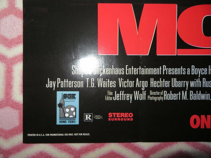 MCBAIN VIDEO VHS POSTER ONE SHEET FOLDED CHRISTOPHER WALKEN 1991