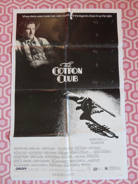 THE COTTON CLUB FOLDED US ONE SHEET POSTER  RICHARD GERE DIANE LANE 1984