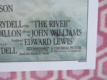 THE RIVER  FOLDED US ONE SHEET POSTER MEL GIBSON SISSY SPACEK 1984