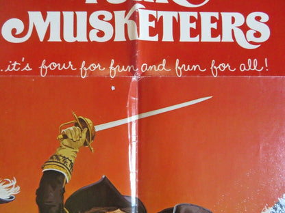 THE FOUR MUSKETEERS STYLE C FOLDED US ONE SHEET POSTER CHRISTOPHER LEE 1975