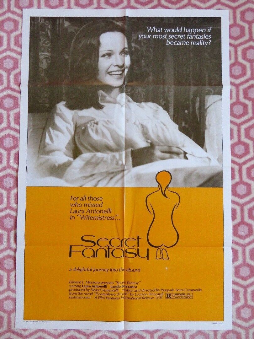 SECRET FANTASY / X-R Girl FOLDED US ONE SHEET POSTER LAURA  ANTONELLI 1981