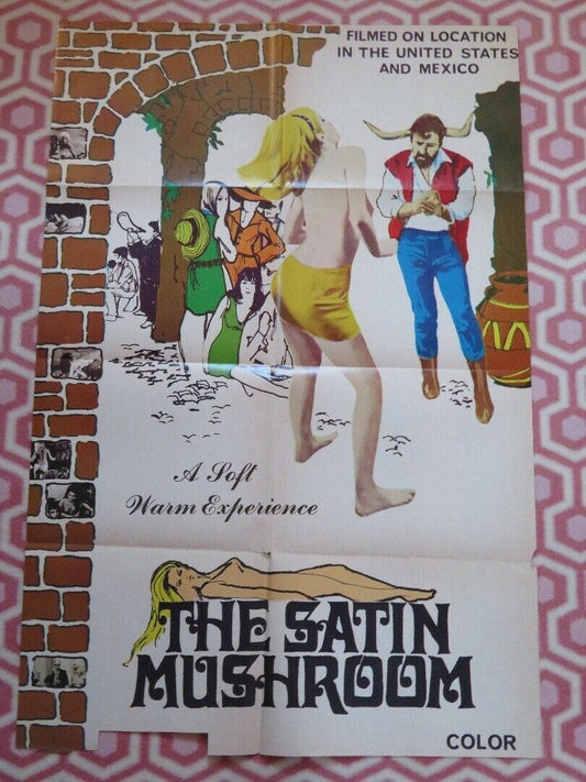 THE SATIN MUSHROOM FOLDED US ONE SHEET POSTER MARLA BRIDGESTONE 1969