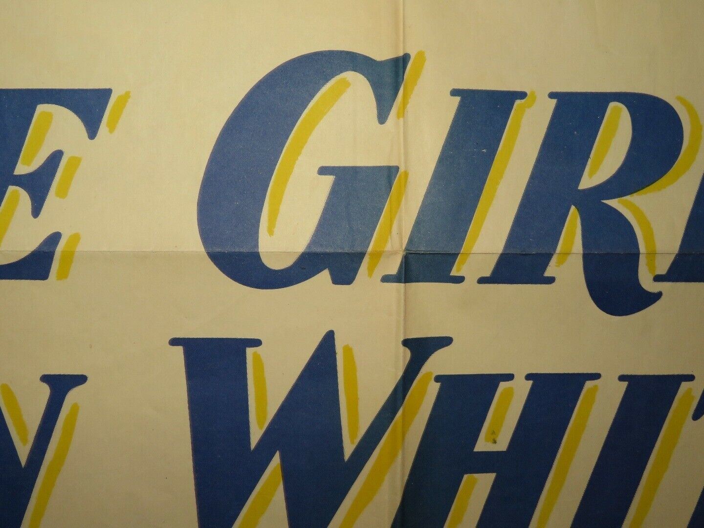 THE GIRL IN WHITE  FOLDED US ONE SHEET POSTER JUNE ALLYSON ARTHUR KENNEDY 1952