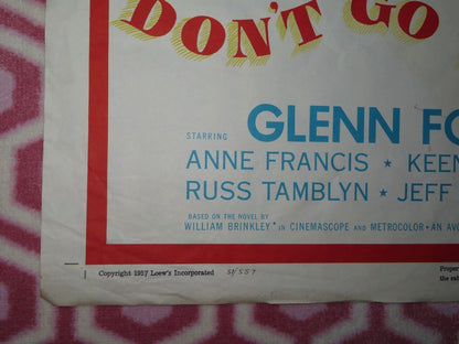 DON'T GO NEAR THE WATER FOLDED US ONE SHEET POSTER GLEEN FORD GIA SCALA 1957