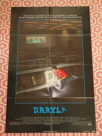 D.A.R.Y.L FOLDED US ONE SHEET POSTER MARY BETH HURT MICHAEL MCKEAN 1985