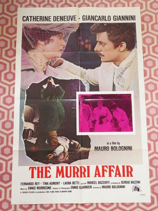 THE MURRI AFFAIR US ONE SHEET POSTER CATHERINE DENEUVE GIANCARLO GIANNINI 1974