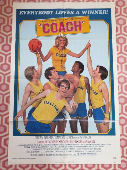 COACH  US ONE SHEET POSTER CATHY LEE CROSBY MICHAEL BIEHN 1978