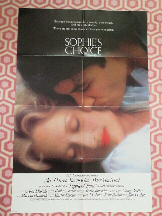 SOPHIE'S CHOICE US ONE SHEET POSTER MERYL STREEP KEVIN KLINE 1982