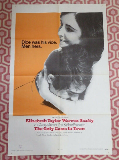 THE ONLY GAME IN TOWN  US ONE SHEET POSTER GEORGE STEVENS 1969