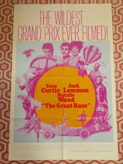 THE GREAT RACE  US ONE SHEET POSTER JACK LEMMON TONY CURTIS BLAKE EDWARDS 1965