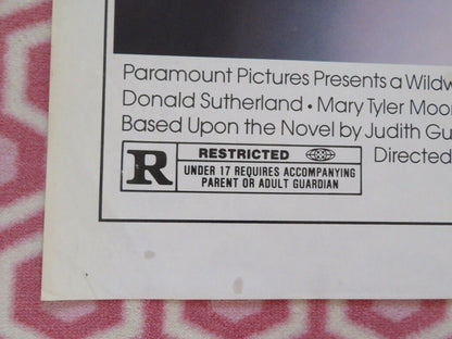 ORDINARY PEOPLE US ONE SHEET POSTER DONALD SUTHERLAND MARY TYLER MOORE 1980