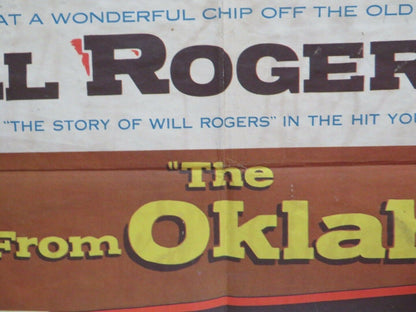 THE BOY FROM OKLAHOMA  US ONE SHEET POSTER WILL ROGERS.JR  1954