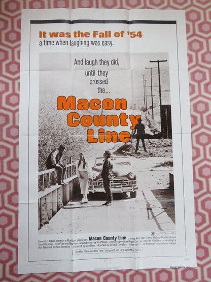 MACON COUNTRY LINE  US ONE SHEET POSTER ALAN VINT CHERYL WATERS 1974