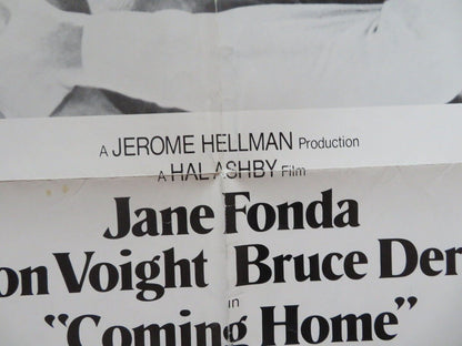 COMING HOME ACADEMY AWARDS  US ONE SHEET POSTER JON VOIGHT JANE FONDA 1978