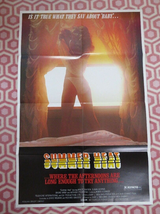 SUMMER HEAT / Kiss My Grits US ONE SHEET POSTER BRUCE DAVISON  SUSAN GEORGE 1982