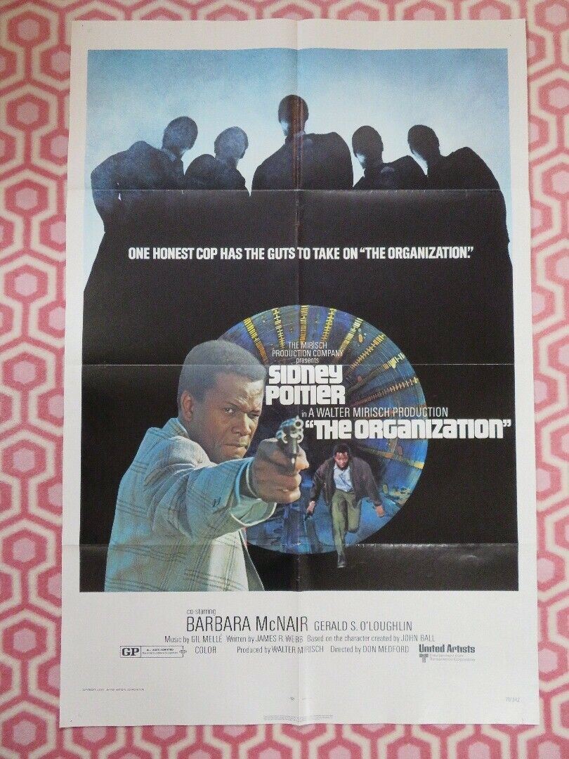 THE ORGANIZATION  US ONE SHEET POSTER SIDNEY POITIER 1971