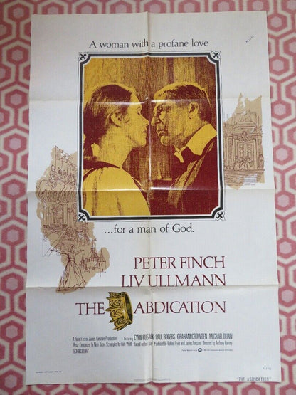 THE ABDICATION US ONE SHEET POSTER PETER FINCH LIV ULLMANN 1974