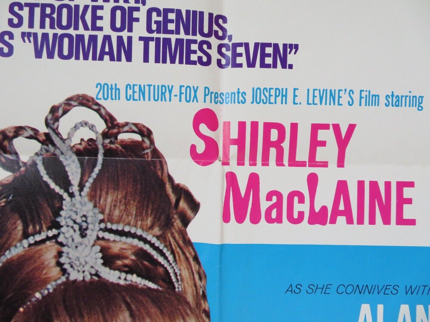 WOMAN TIMES SEVEN  US ONE SHEET POSTER SHIRLEY MACLAINE MICHAEL CAINE 1967