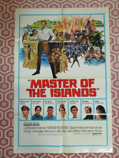 MASTER OF THE ISLANDS /The Hawaiians STYLE B US ONE SHEET POSTER C HESTON 1971