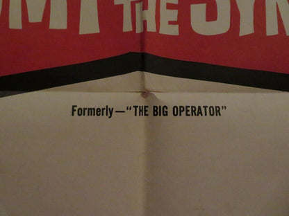 ANATOMY OF SYNDICATE / The Big Operator US ONE SHEET POSTER MICKEY ROONEY 1959