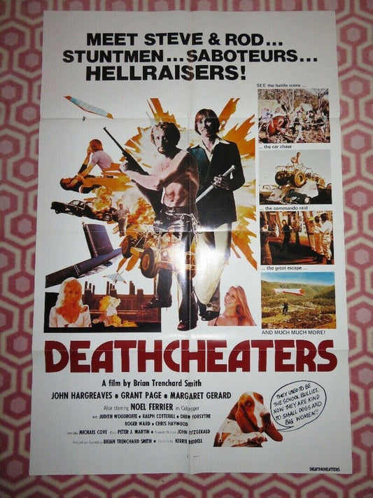 DEATHCHEATERS  US ONE SHEET POSTER JOHN HARDGREAVES GRANT PAGE 1976