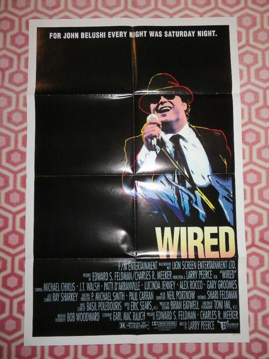 WIRED  US ONE SHEET POSTER MICHAEL CHIKLIS J.T.WALSH 1989