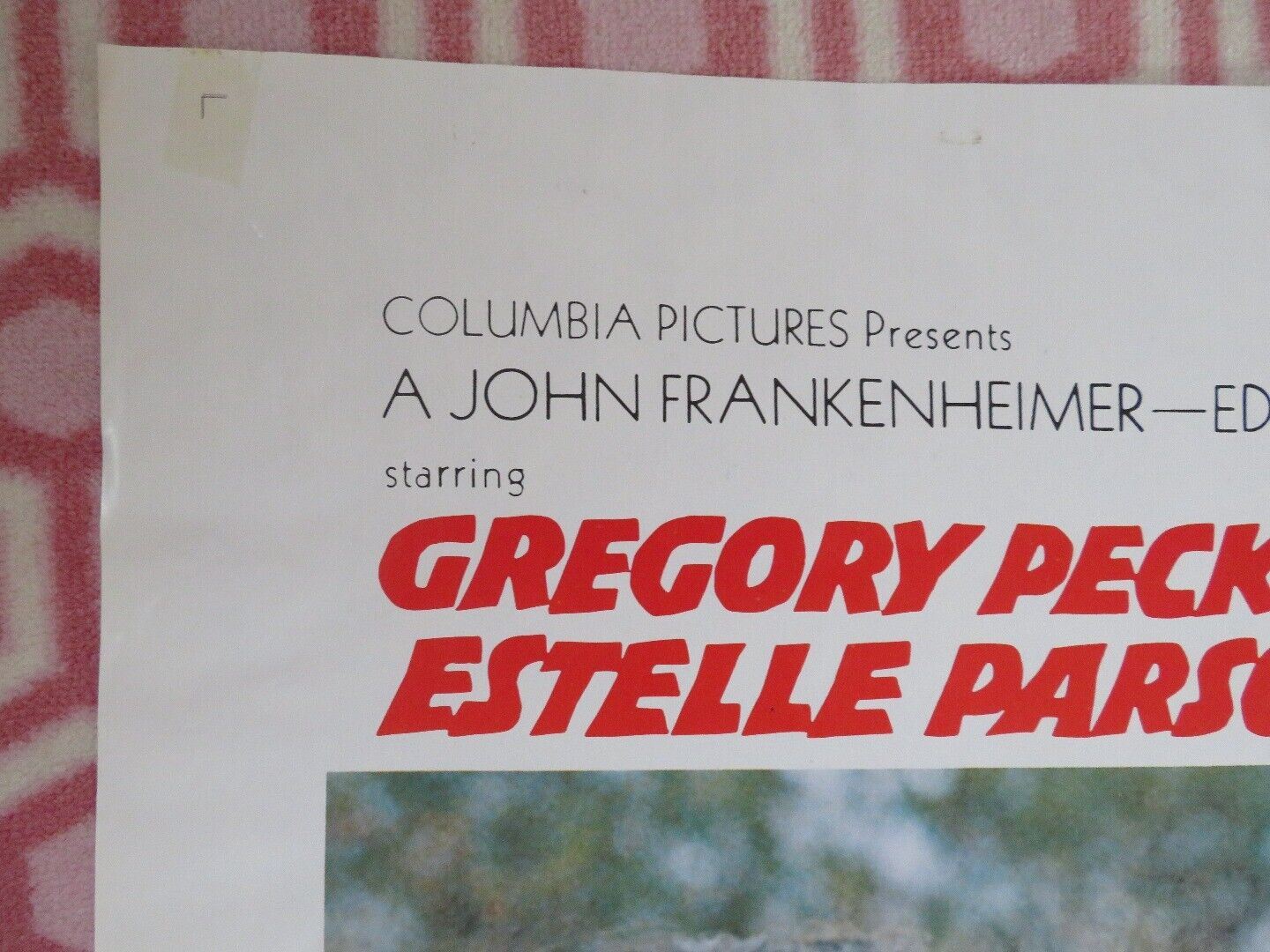 I WALK THE LINE  US ONE SHEET POSTER GREGORY PECK ESTELLE PARSONS 1970