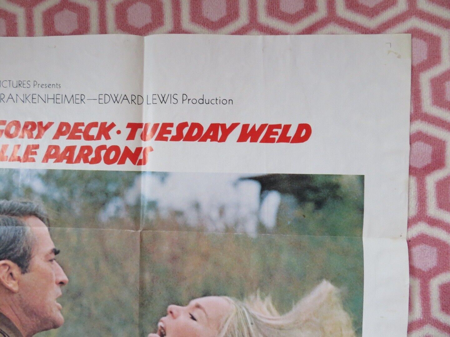 I WALK THE LINE  US ONE SHEET POSTER GREGORY PECK ESTELLE PARSONS 1970