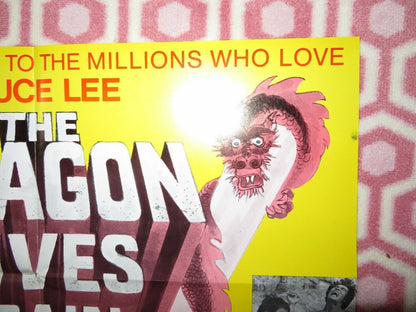 THE DRAGON LIVES AGAIN /Deadly Hands of Kung Fu US ONE SHEET POSTER (37X25)1977