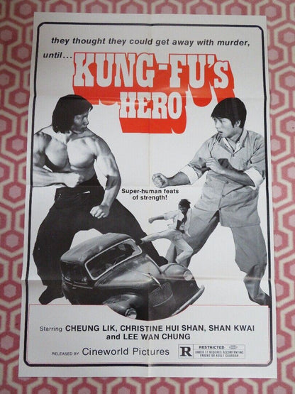 KUNG'S FU HERO US ONE SHEET POSTER CHEUNG LIK 1989