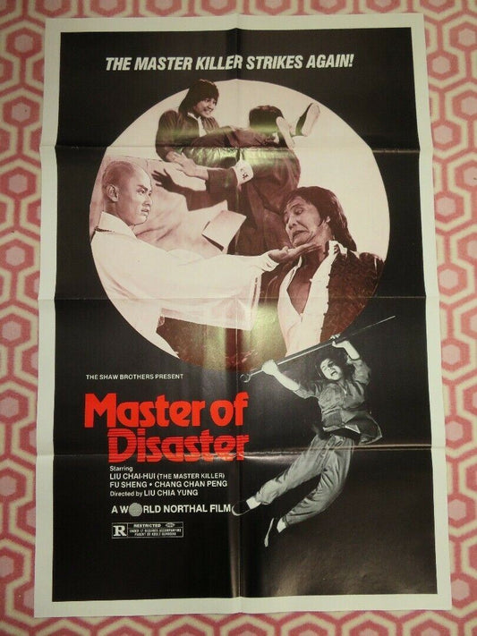 MASTER OF DISASTER/ The Treasure Hunter KUNG FU US ONE SHEET POSTER 1981