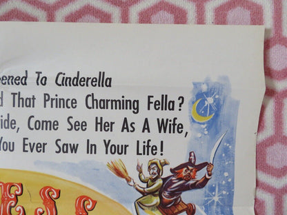 PRINCESS CINDERELLA Cenerentola e il signor Bonaventura US ONE SHEET POSTER '55