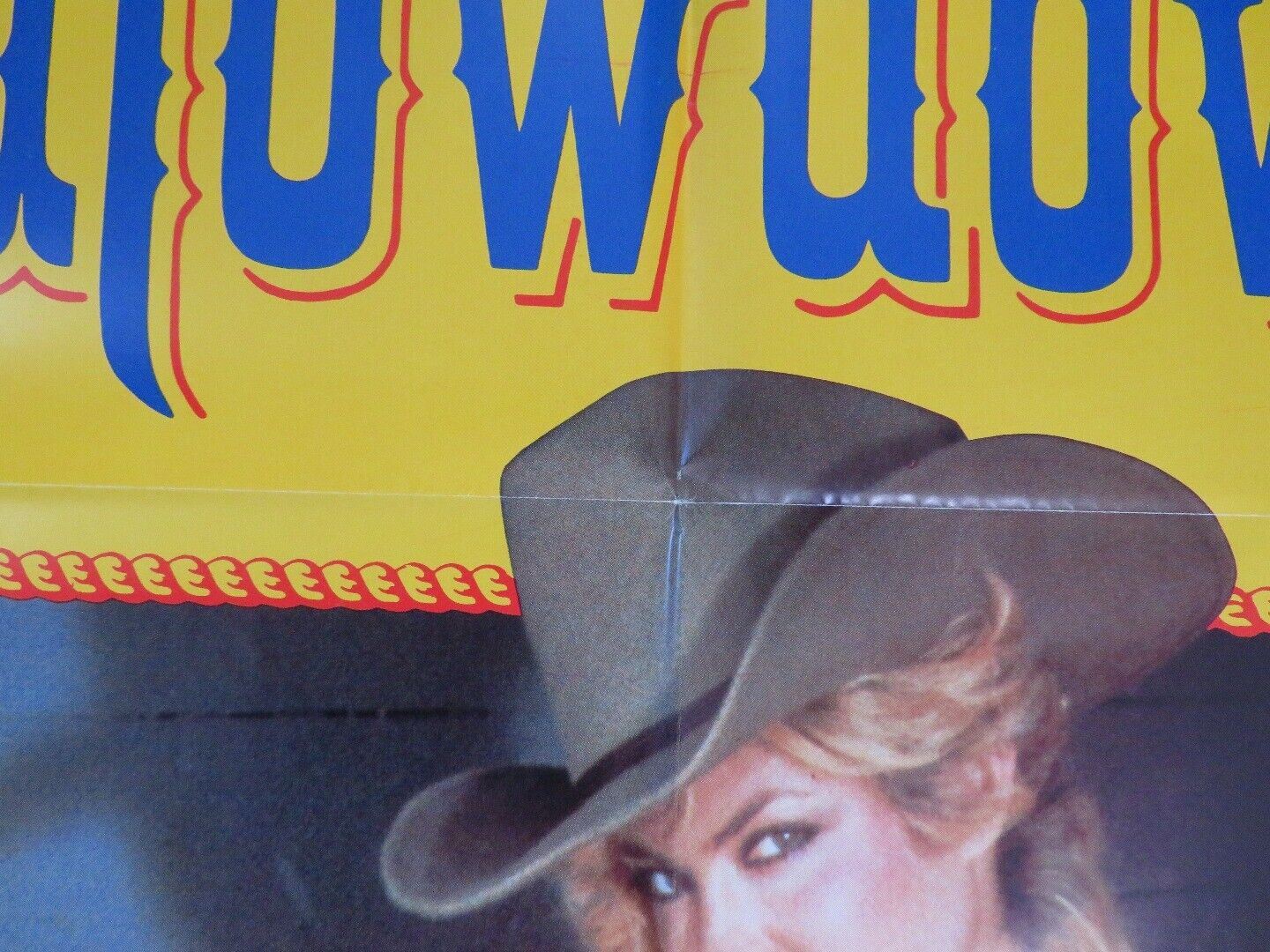 SHOWDOWN ADULT  FOLDED US ONE SHEET POSTER GINA CARRERS SHARON MITCHELL 1985